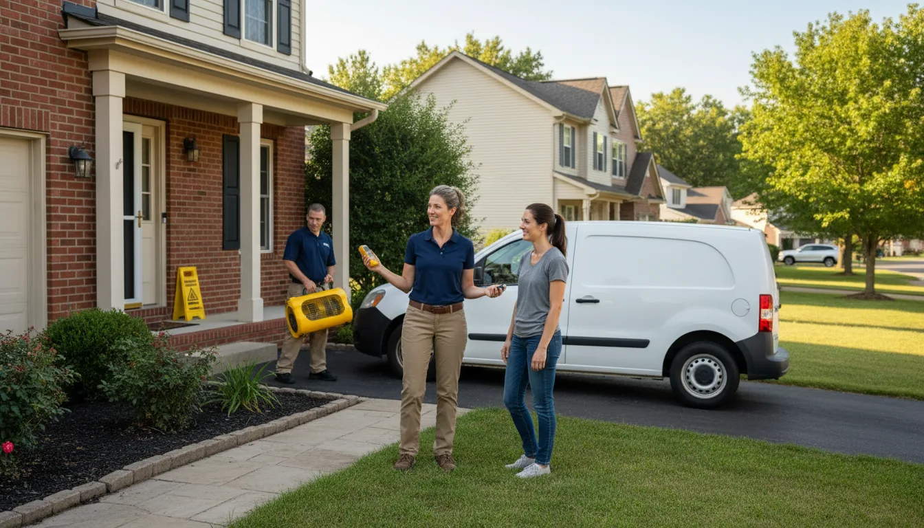 Residential water damage restoration in Vesta, MN